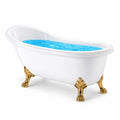 Vasca da bagno freestanding in acrilico con piedi in ottone, 170 cm