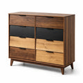 Cassettiera in Legno MDF con 8 Cassetti Multicolore
