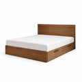 Letto matrimoniale in legno MDF con cassetti 160x200 cm