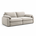 Divano a Tre Posti in Tessuto Beige